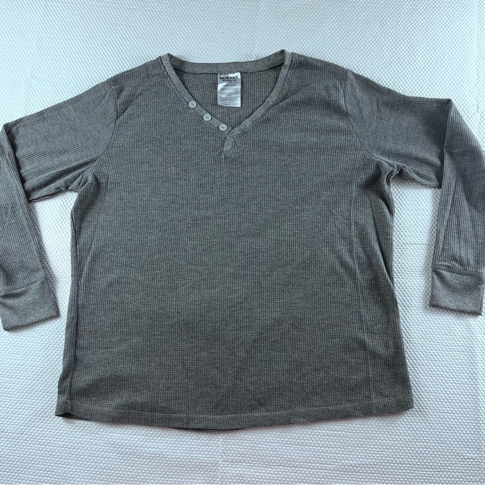 Isotoner Pajama Top Grey XL